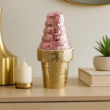 A Little Whimsy: 9" Ice Cream Mirror Mosaic
