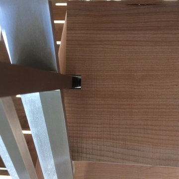 Steel and Maple Floating Stair