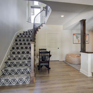 Open and Inviting Basement Designed for Family and Easy Living