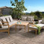 Pataja 5-Piece Brown Outdoor Sofa Set