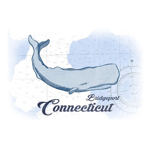 Portland Coastal Icon 36x54 Giclee Gallery Print, Wall Decor Travel Poster Seahorse Blue Maine
