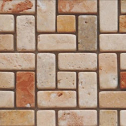 Elegant Mexican Travertine Mosaic Tile - Mosaic Tile