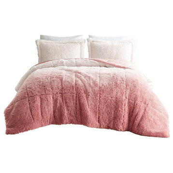100% Polyester Shaggy Long Fur Comforter Mini Set ID10-2144