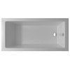 Soaking Fiberglass Acrylic Tub, Built-in Tile Flange, 66"x32", Right Hand Drain