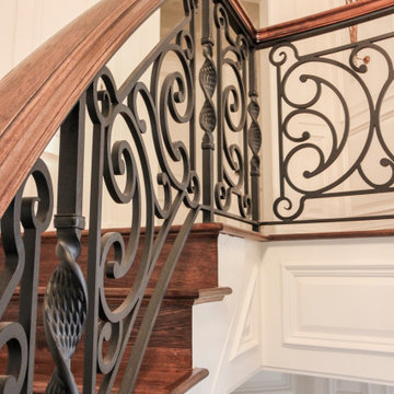 Project #74 | Circular Staircase with Hand-Forged Metal Panels