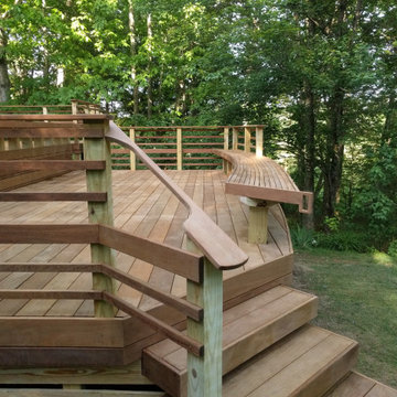 Ipe Deck with Curved Bench