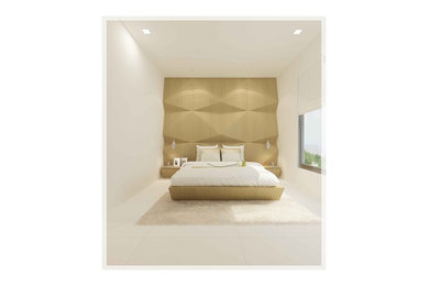 Minimalist bedroom photo in Mumbai