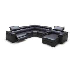 Cinthia Leather Recliner Sectional - Sectional Sofas
