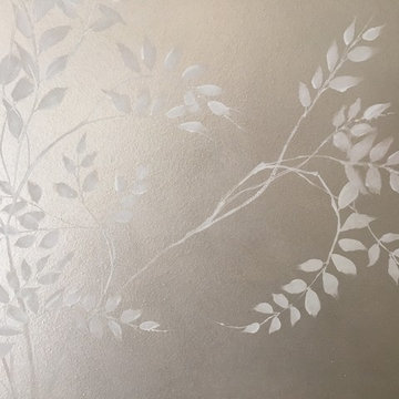 Tree Mural: White on White