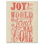 DDCG - Rustic Red "Joy to the World" Canvas Wall Art, 18"x24" - Spread holiday cheer this Christmas season by transforming your home into a festive wonderland with spirited designs. This Rustic Red "Joy to the World" 18x24 Canvas Wall Art makes decorating for the holidays and cultivating your Christmas style easy. With durable construction and finished backing, our Christmas wall art creates the best Christmas decorations because each piece is printed individually on professional grade tightly woven canvas and built ready to hang. The result is a very merry home your holiday guests will love.