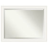 Ridge White Beveled Wall Mirror 45.5 x 35.5 in.