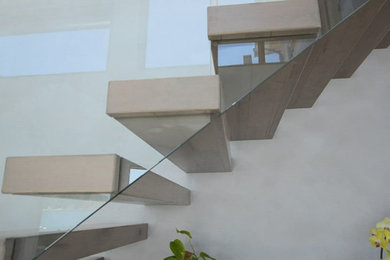BC Modern Stairs + Glass