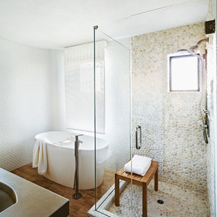 3d Stereo Stone Pebble Floor Wallpaper Bathroom Living Room Pvc