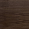 Nauta Floor Lamp, Walnut, Burlap/White Hpl Top Surface, Matching Wood Shelf With White Hpl Top Surface