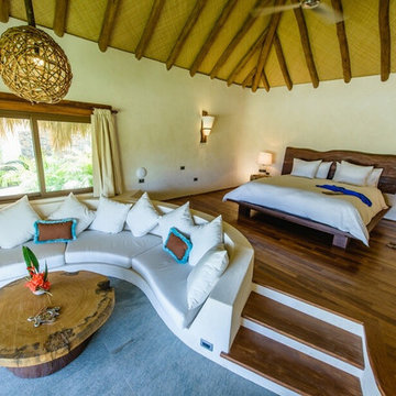 Bedroom, inspired by traditional Fijian Dwellings