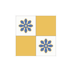 "Girasol III" 8x8 Encaustic Cement Tiles - Wall And Floor Tile