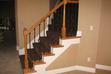 Example of a classic staircase design in Kansas City