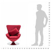 vidaXL Armchair Swivel Accent Chair with Cushion for Living Room Red Velvet