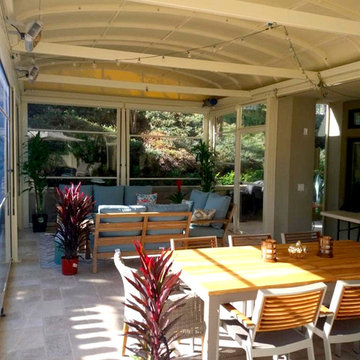Beautiful veranda with motorized pergola FirstClass