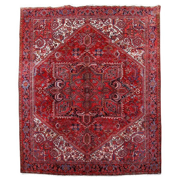 Consigned, Persian Rug, 9'x11', Handmade Wool Heriz