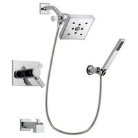 Delta Vero Chrome Tub and Shower Faucet System Package With Hand Shower DSP0131V