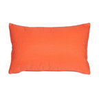 Pillow Decor - Sunbrella Solid Color Outdoor Pillow, Melon, 12" X 20"