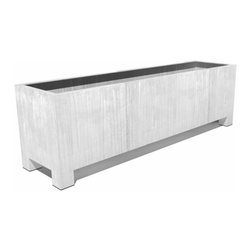 Galvanised Steel Trough Planter - Adezz - Outdoor Plant Pots & Planters
