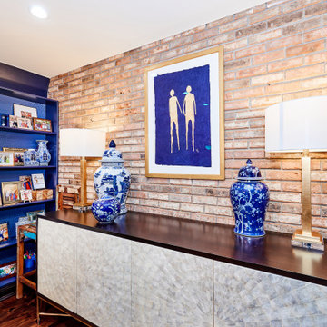 Lake Forest Modern Family Room – Artful Display with Timeless Texture