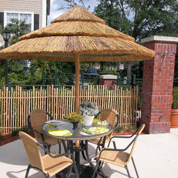Natural Reed Thatch Umbrella - Outdoor dining - Outdoor Umbrellas