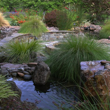 Beautiful pond, pool,pergola and garden