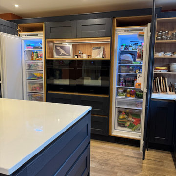 A Shaker-Style Kitchen With A Handleless Design