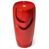 Red Ceramic Pot Fountain with Pump