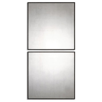 Uttermost Matty Antiqued Square Mirrors  S/2