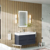 Boutique Bath Vanity, Gray Oak, 40", Single Sink, Wall Mount
