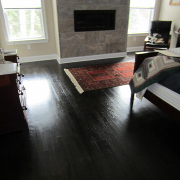 East Hampton new construction - Red Oak stained Ebony