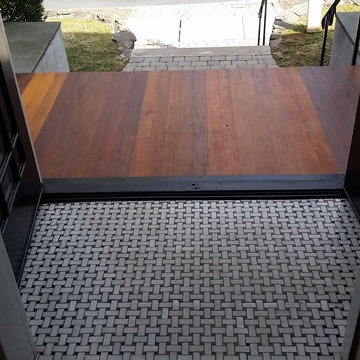 Chatham NJ Basket Weave Marble Refinishing & Polishing "Before"
