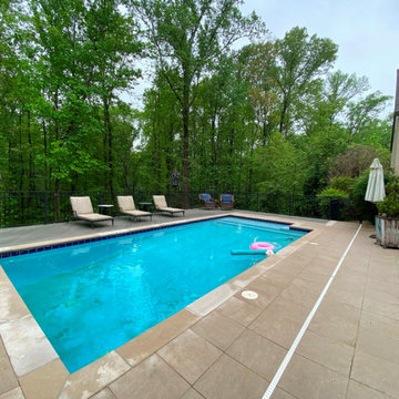Low Maintenance Poolside Deck Addition in Mountain Brook AL