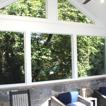 Best screened porch addition remodel in Maryland by Talon Construction Inc.