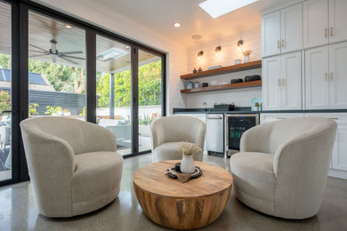 Inspiration for a home bar remodel in Los Angeles
