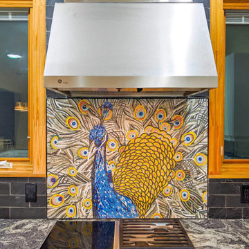 Mosaic Designs - Colorful Peacock I Mozaico