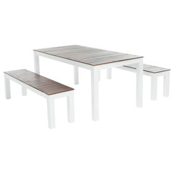 Transitional Outdoor Dining Sets by GDFStudio
