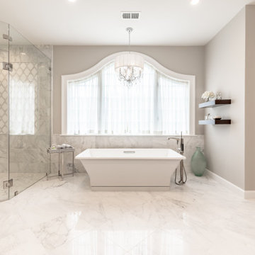 Modern and Serene Spa Master Bath in McLean, Northern Virginia