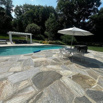 Pool Renovation Utilizing Mosaic Granite