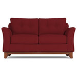 Apt2B - Apt2B Marco Apartment Size Sofa, Berry, 60"x37"x32" - Make yourself comfortable on the Marco Apartment Size Sofa. Button-tufted back cushions and a solid wood base give it a sleek, sophisticated, and modern look!