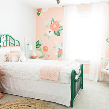 Whimsical Floral Girls Bedroom by Design Loves Detail
