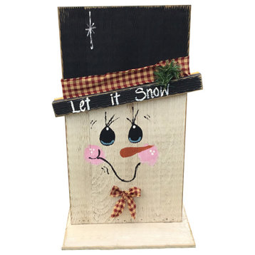 Farmhouse Double Sided Scarecrow and Snowman, Small