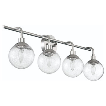 Que 4-Light Wall Sconce in Chrome