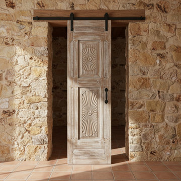 Color-Drenched Doors and Pattern-Driven Spaces