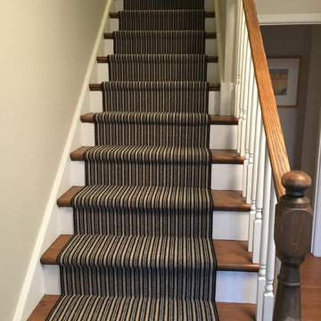 Stanton Burke Navy Striped Stair Runner