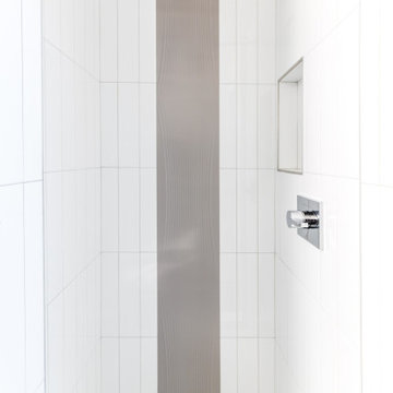 Commercial Office Shower with White Subway Tile